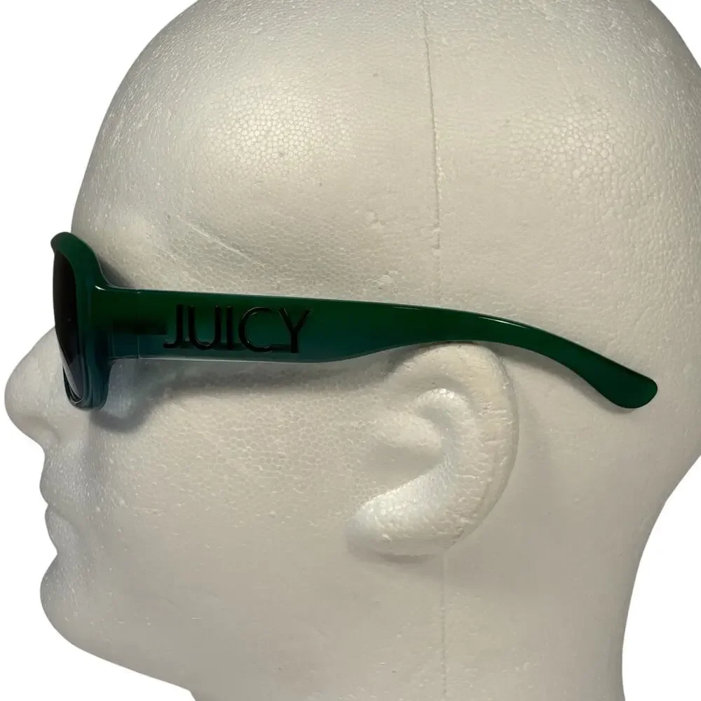 Juicy Couture Green Smells Like Couture Vintage Y2K Sunglasses Womens 57-17 135